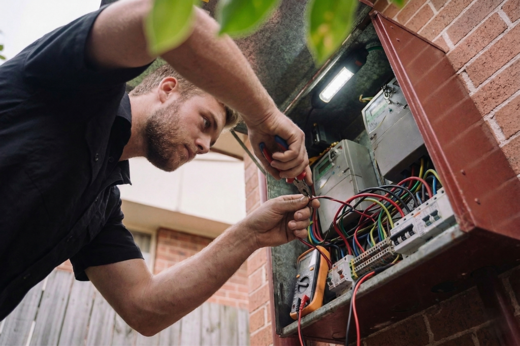 Petersham electrician performing electrical work